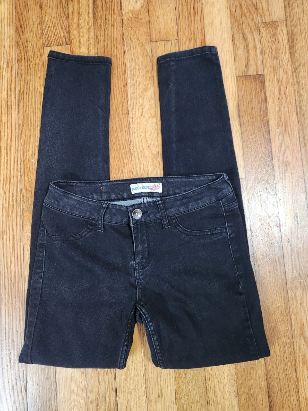 Vintage Y2K Paris Blues Black Skinny Jeans - Super Stretch Comfort - Size 9